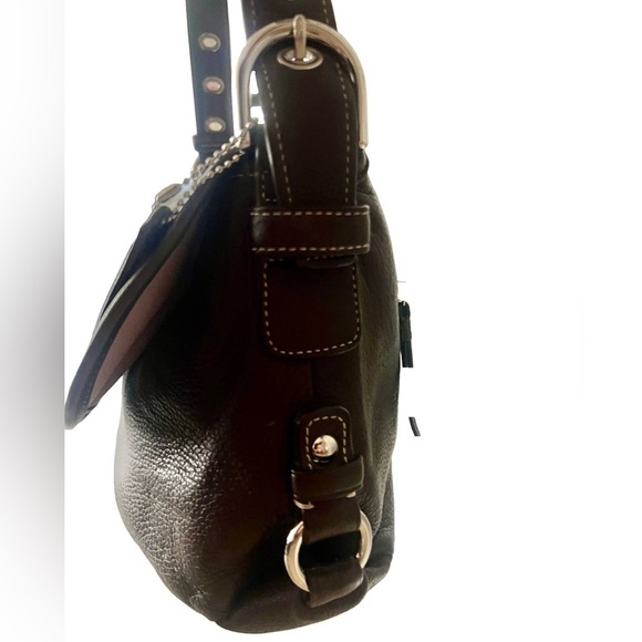 Coach Penelope Brown Pebble Leather Shoulder Handbag (gently loved❤️‍🩹 ) - Picture 3 of 11